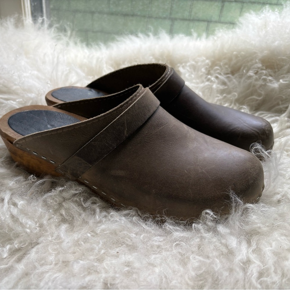 Lotta from Stockholm Olive Green Clogs